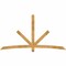 Ekena Millwork Alberta Rough Sawn Timber Gable Bracket, Western Red Cedar, 96"W x 52"H x 4"D x 4"F, 13/12 Pitch GBW096X52X0404ALB00RWR - alternate 1
